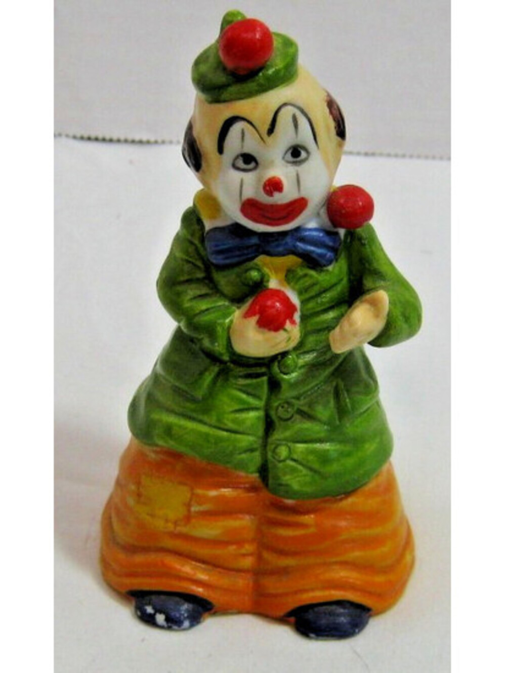 Vintage JSNY Clown Collectible Handcrafted Porcelain Bell ( 1970-1980 ).